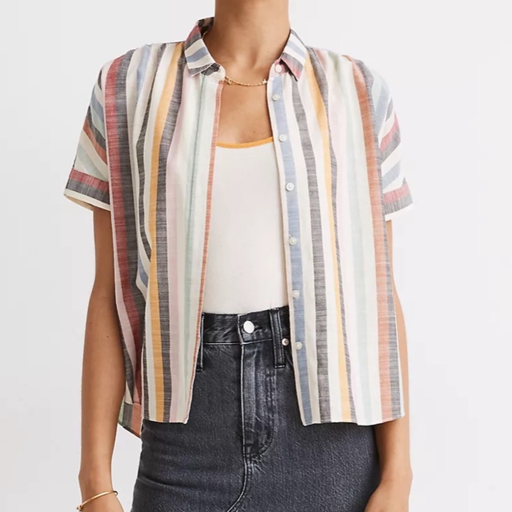 NWT- Madewell Box Cut Button Up